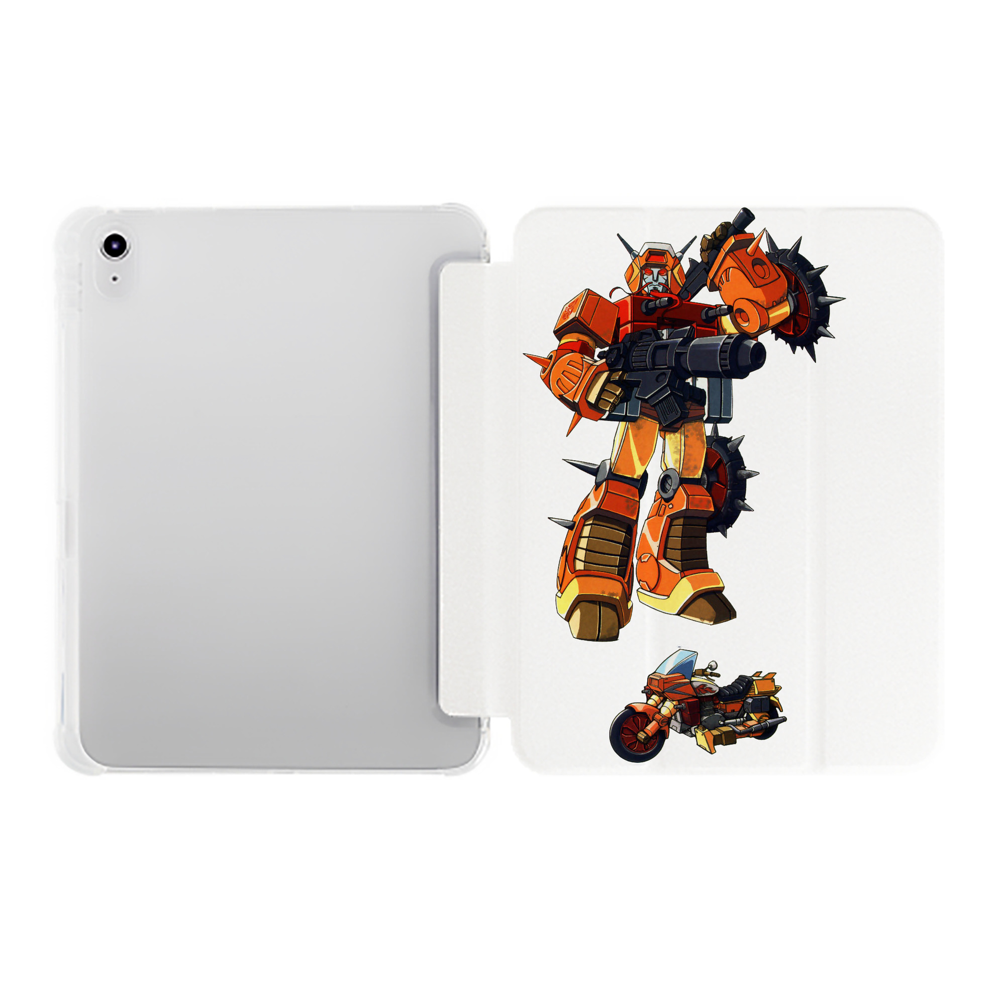 （画像用）  IPad ケース ペン収納付き 三つ折りスタンド PUレザー×シリコン 対応機種9.5/10.5/10.9インチ